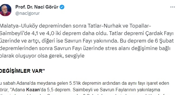Naci G�r�r Yeni Bilgi