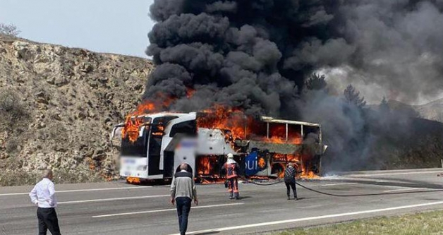 40 yolcu tayan otobs