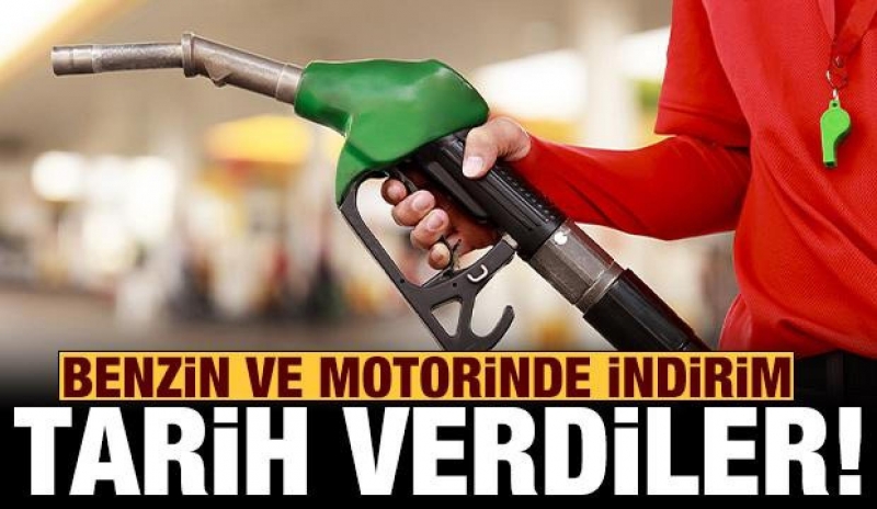 Motorin ve benzine indirim