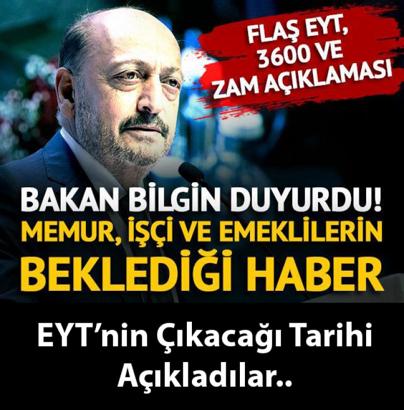 Beklenen haber geldi