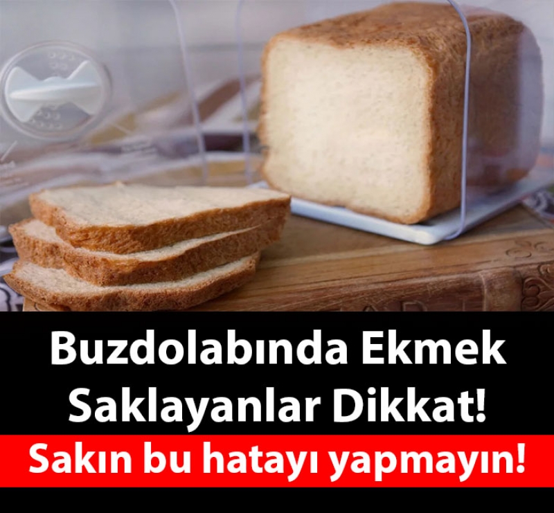 Buzdolabnda Ekmek Saklayanlar Dikkat!