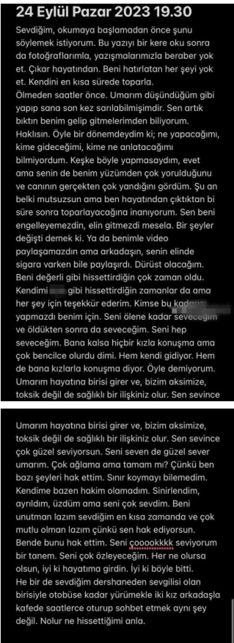 Aelya Yldrm Mektup